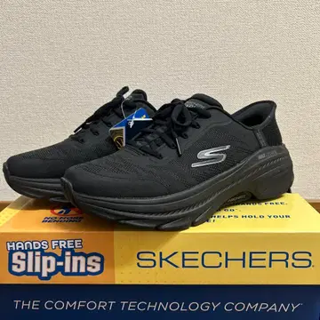 SKECHERS MAX CUSHION 슬립인즈 블랙 스니커즈