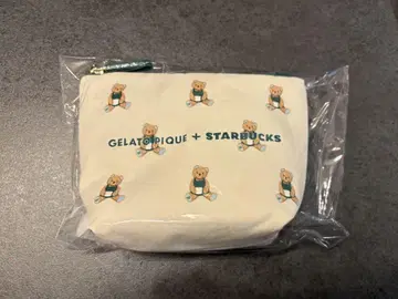 gelato pique STARBUCKS 베어 패턴 파우치 아이보리