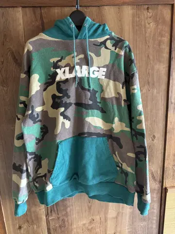 XLARGE 카모 패턴 후드 부착 후드티 L 사이즈