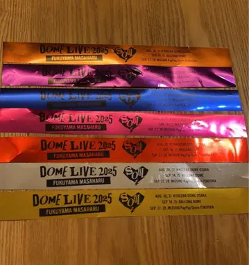 후쿠야마 마사히로 DOME LIVE 2025 금 테이프 7색 세트 원컷