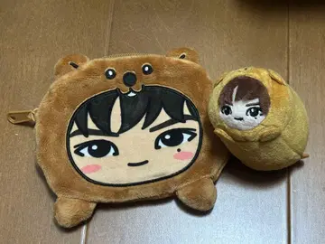 케이비쨩 봉제 인형과 파우치 세트