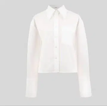 YONFA 박시 크롭 셔츠 (white)