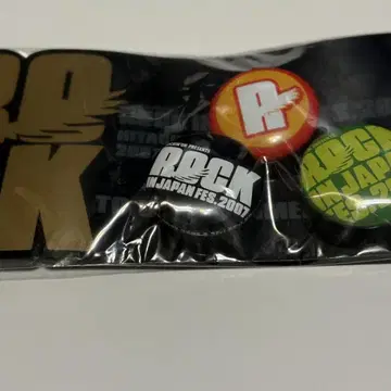 새상품 ROCK IN JAPAN FES.2007 록킨 캔뱃지 굿즈