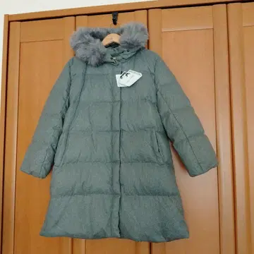 롱 다운 코트 여성용 3L 2XL 빅 사이즈 미착용 새상품 그레이