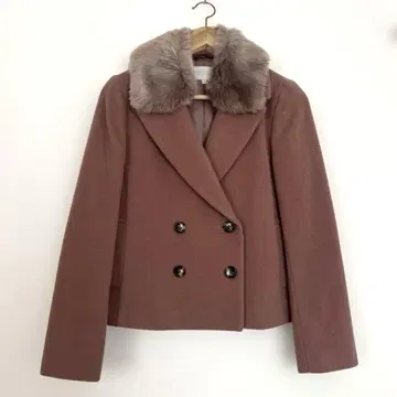 프로포션 바디 드레싱 핑크 울 더블 브레스트 자켓