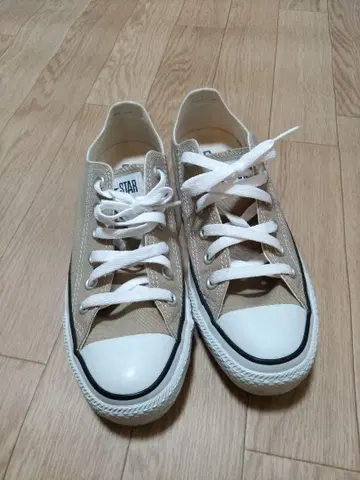 CONVERSE 올스타 베이지 스니커즈 24cm