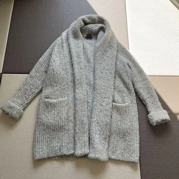 TORRAZZO DONNA 그레이 니트 가디건 코트
