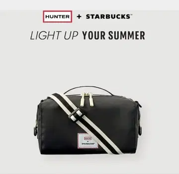새상품 STARBUCKS HUNTER 콜라보 2웨이 파우치 블랙 한국