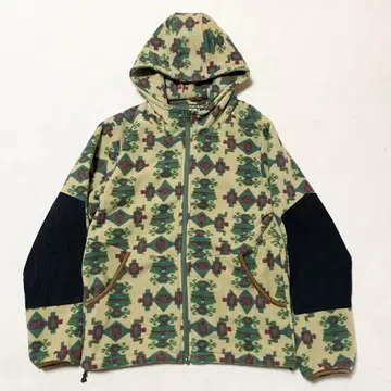 BEAMS x Phatee WEAR 후드티 M 올 패턴 더블 지퍼 헴프