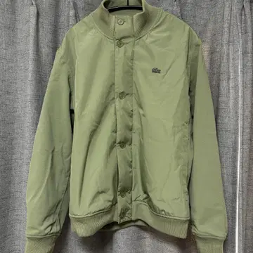 LACOSTE BH321EL 라미네이티드 블루종 스탠드 카라