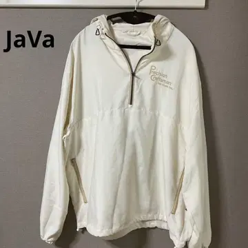 JaVa 화이트 하프 지퍼 자켓 점퍼 L 사이즈