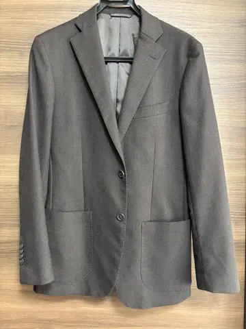 THE SUIT COMPANY 스트레치 테일러드 자켓 다크 브라운