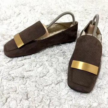 세르지오로시 sr1 slipper 무스탕 슬립온 보아 플레이트 한정판