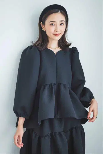 bitnabi 블랙 하트 커팅 셋업