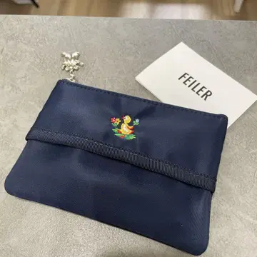 미사용 새상품 학교 페이러 나일론 티슈 파우치 오리 하이지