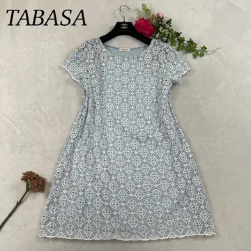 I846 새상품급 XS 34 타바사 전체 레이스 튜닉 무릎 기장 여성용