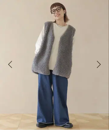 새상품 바야코 씨 콜라보 부드러운 데님 슬림 스트레이트 팬츠