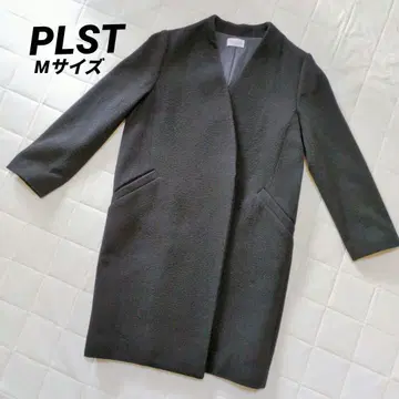 [ 새상품급 ] PLST 울 모사 코트 체스터 M 사이즈 블랙