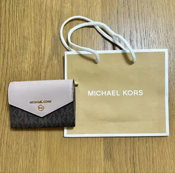 MICHAEL KORS 키케이스 핑크/브라운