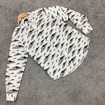 Paul Smith 폴스미스 긴팔 셔츠 올 패턴 화이트 남성용(S)