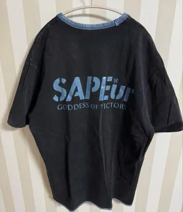 sapeur 리버서블 빈티지 T 파랑블랙 XL