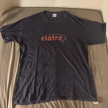 ciatre 네이비 로고 프린트 T셔츠 XL