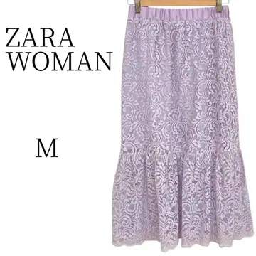 ZARA WOMAN 자라 우먼 퍼플 롱 플레어 스커트 M