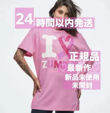 정품 최신작 미사용 새상품 미개봉 ZUMBA T셔츠 옅은 핑크 완판템 3