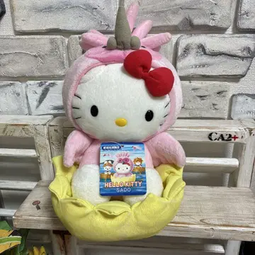 헬로키티 니가타사도 두루미 봉제 인형 헤이세이 레트로 초레어