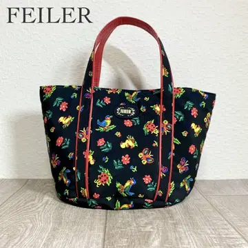 FEILER 페이러 하이디 꽃무늬 토트백 블랙/레드