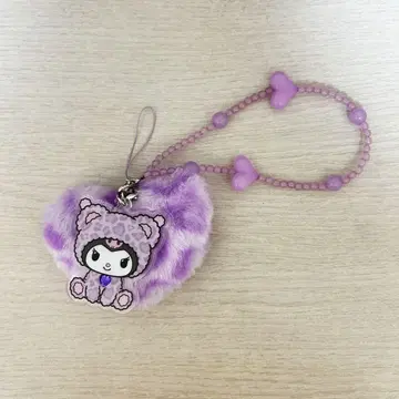 산리오 갸루곰 디자인 스트랩 쿠로미 sanrio 레오파드 무늬