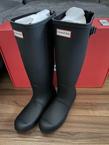 HUNTER 블랙 장화 25cm