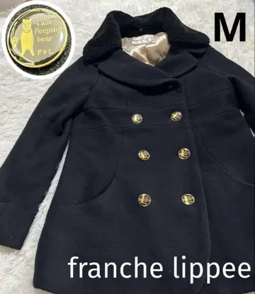 새상품급 프랑슈리페 franche lippee 곰 버튼 피코트 M