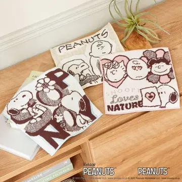 A1221 스누피 코튼 100% 이마바리 미니 타월 3개 세트