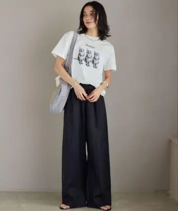 린넨 이지 와이드 팬츠 밴야드 스톰 사이즈 1