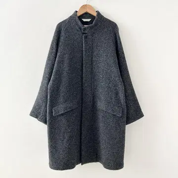 ARTS & SCIENCE 스탠드 카라 울 코트 그레이