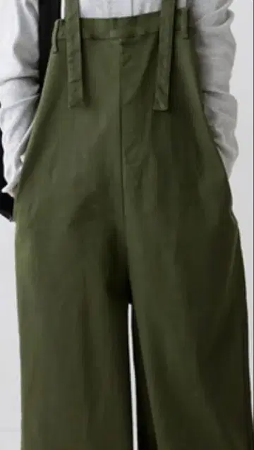 안티카 서스펜더 와이드 팬츠