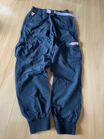 Aape 블랙 카고 팬츠