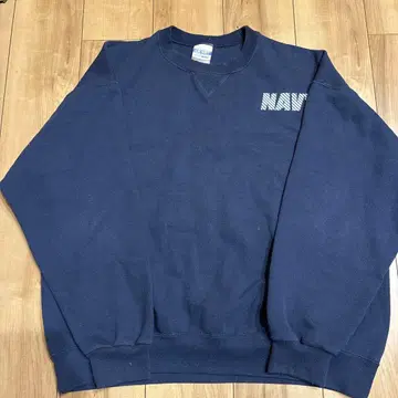 USNAVY 리플렉터 맨투맨 트레이닝 미군 방출품 XL