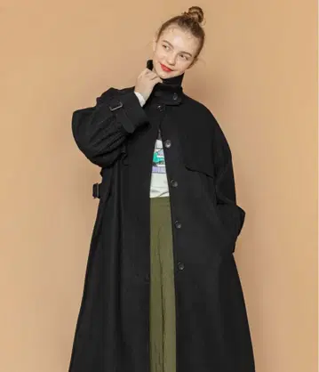 FREAK'S STORE 2WAY 하이넥 롱 코트