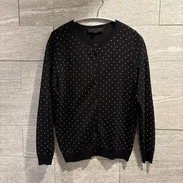 ZARA 시어 가디건 블랙 도트 S 사이즈
