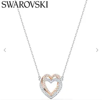 SWAROVSKI 더블 하트 목걸이 새상품