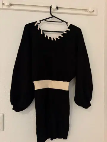RVICE 벌룬 슬리브 니트탑