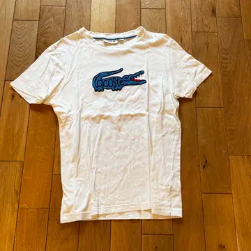 LACOSTE 화이트 T셔츠 US S