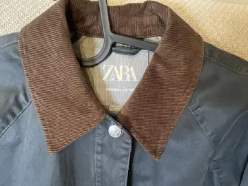 ZARA 아우터 코듀로이 옷깃
