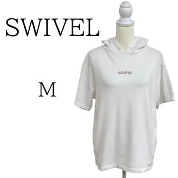 새상품급 SWIVEL 스위벨 화이트 반팔 후드티 M