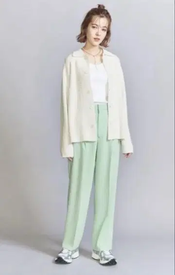 BEAUTY&YOUTH 턱 와이드 스트레이트 팬츠
