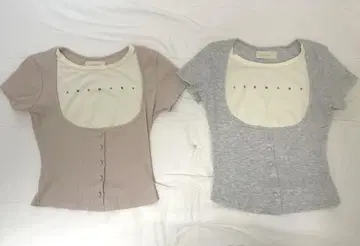 정품 ANDMARY andmary Mary 로고 탑 2벌 세트