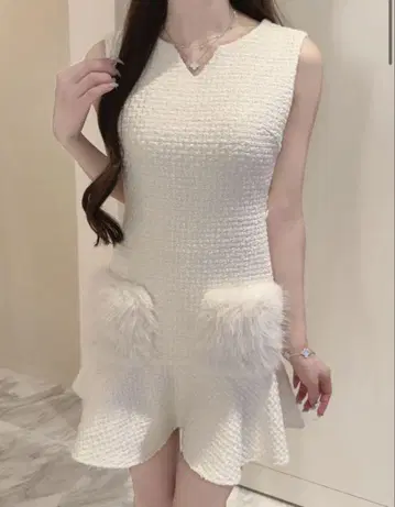 루미뇽 Lumignon 포켓 퍼 op 화이트