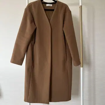 GALLARDAGALANTE 카멜 체스터 코트 노카라 코트